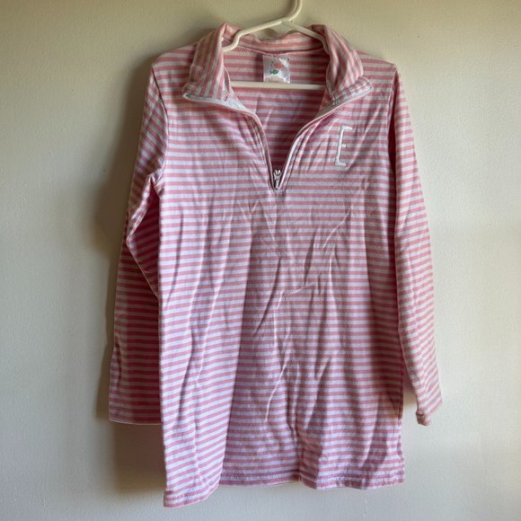 Stitchy Fish size 8 Long sleeve quarter zip top - Picture 1 of 4